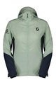 SCOTT Jachetă rezistentă la vânt de ciclism - EXPLORAIR LIGHT WB W - verde/albastru