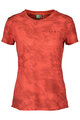 SCOTT Tricou de ciclism cu mânecă scurtă - DRI TIE DYE W - roșu