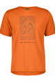 SCOTT Tricou de ciclism cu mânecă scurtă - DEFINED MERINO GRAPHIC SS - portocaliu