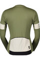 SCOTT Tricou de ciclism cu mânecă lungă de vară - ENDURANCE PRO W - verde/alb