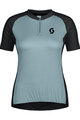 SCOTT Tricou de ciclism cu mânecă scurtă - ENDURANCE 20 W - albastru/negru