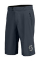 SCOTT Pantaloni scurți de ciclism fără bretele - TRAIL VERTIC W/PAD - albastru