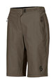 SCOTT Pantaloni scurți de ciclism fără bretele - TRAIL VERTIC W/PAD W - verde