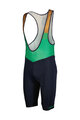 SCOTT Pantaloni scurți de ciclism cu bretele - BIB RC TEAM ++ - albastru/verde/maro