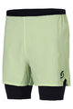 SCOTT Pantaloni scurți de ciclism fără bretele - HYBRID ENDURANCE TECH - galben/negru