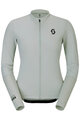 SCOTT Tricou de ciclism cu mânecă lungă de vară - ENDURANCE W - gri/galben