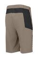 SCOTT Pantaloni scurți de ciclism fără bretele - VERTIC LT W/PAD - bej/negru