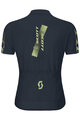 SCOTT Tricou de ciclism cu mânecă scurtă - JUNIOR - albastru/galben