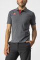CASTELLI Tricou de ciclism cu mânecă scurtă - RACE DAY POLO - gri