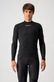 CASTELLI Tricou de ciclism cu mânecă lungă - FLANDERS WARM - negru