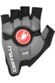 CASTELLI Mănuși de ciclism fără degete - ROSSO CORSA ESPRESSO - negru