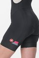 CASTELLI Pantaloni scurți de ciclism cu bretele - PRIMA - negru/roz