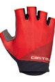 CASTELLI Mănuși de ciclism fără degete - ROUBAIX GEL 2W - roșu