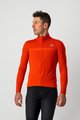 CASTELLI Foiță de ploaie impermeabilă de ciclism - GOCCIA - portocaliu/roșu