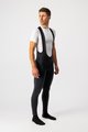 CASTELLI Pantaloni de ciclism lungi cu bretele - ENTRATA WIND - negru