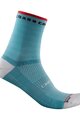 CASTELLI Șosete clasice de ciclism - ROSSO CORSA W 11 - albastru deschis
