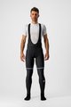 CASTELLI Pantaloni de ciclism lungi cu bretele - POLARE 3 - negru