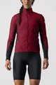 CASTELLI Jachetă rezistentă la vânt de ciclism - UNLIMITED W PUFFY - bordo