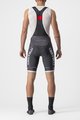 CASTELLI Pantaloni scurți de ciclism cu bretele - COMPETIZIONE KIT - gri