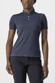 CASTELLI Tricou de ciclism cu mânecă scurtă - TECH 2 POLO - albastru