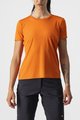 CASTELLI Tricou de ciclism cu mânecă scurtă - TECH 2 TEE - portocaliu
