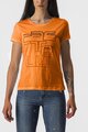 CASTELLI Tricou de ciclism cu mânecă scurtă - BELLAGIO TEE - portocaliu