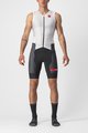 CASTELLI Salopetă de ciclism - FREE SANREMO 2 - negru/alb