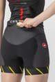 CASTELLI Pantaloni scurți de ciclism fără bretele - FREE W SHORT TRI - negru/verde deschis