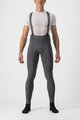 CASTELLI Pantaloni de ciclism lungi cu bretele - FREE AERO RC - gri
