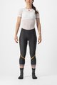 CASTELLI 3/4 șosete de ciclism fără bretele - VELOCISSIMA THERMAL - negru/portocaliu