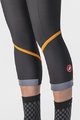 CASTELLI 3/4 șosete de ciclism fără bretele - VELOCISSIMA THERMAL - negru/portocaliu
