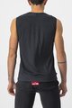CASTELLI Tricou de ciclism fără mâneci - BANDITO WOOL - negru