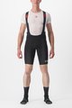 CASTELLI Pantaloni scurți de ciclism cu bretele - PREMIO BLACK LTD EDITION - negru/auriu