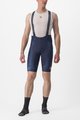 CASTELLI Pantaloni scurți de ciclism cu bretele - FREE AERO RC KIT - albastru/alb