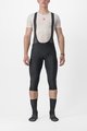 CASTELLI Pantaloni de ciclism 3/4 cu bretele - ENTRATA 2 - negru