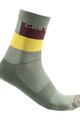 CASTELLI Șosete clasice de ciclism - BLOCCO - verde
