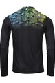KENNY Tricou de ciclism cu mânecă lungă de vară - CHARGER - albastru/verde/negru