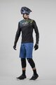 KENNY Tricou de ciclism cu mânecă lungă de vară - CHARGER - albastru/verde/negru