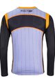 KENNY Tricou de ciclism cu mânecă lungă de vară - EVO PRO 24 - alb/portocaliu/negru