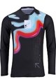 KENNY Tricou de ciclism cu mânecă lungă de vară - CHARGER 24 - roz/albastru/negru