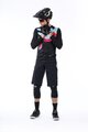 KENNY Tricou de ciclism cu mânecă lungă de vară - CHARGER 24 - roz/albastru/negru