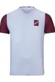 KENNY Tricou de ciclism cu mânecă scurtă - INDY 25 - alb/bordo