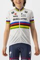 CASTELLI Tricou de ciclism cu mânecă scurtă - QUICKSTEP KID JERSEY - alb