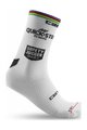 CASTELLI Șosete clasice de ciclism - QUICKSTEP ROSSO CORSA PRO 15 - alb