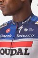 CASTELLI Tricou de ciclism cu mânecă scurtă - QUICKSTEP AERO RACE 6.1 - albastru/alb