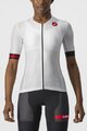 CASTELLI Tricou de ciclism cu mânecă scurtă - FREE SPEED 2W RACE - alb/negru