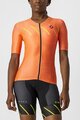 CASTELLI Tricou de ciclism cu mânecă scurtă - FREE SPEED 2W RACE - portocaliu