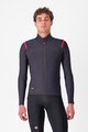 CASTELLI Tricou de cilism pentru iarnă cu mânecă lungă - TUTTO NANO ROS - gri