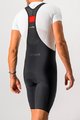 CASTELLI Pantaloni scurți de ciclism cu bretele - NANO FLEX PRO RACE - negru