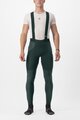 CASTELLI Pantaloni de ciclism lungi cu bretele - SORPASSO RoS - verde